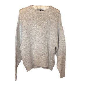 HK Works London Brand Gray Knit Sweater Hi-Lo Sz L Japanese Label